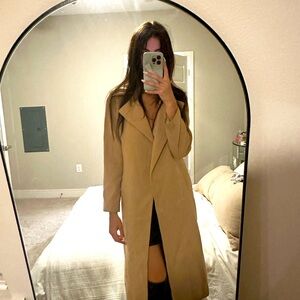 Misguided size 6 beige coat